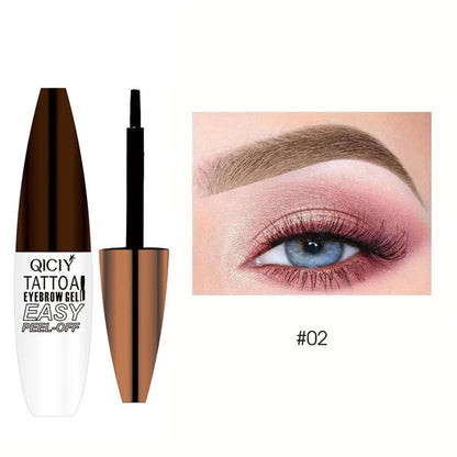 Lasting 3 Days Tattoo Easy Peel Off Eyebrow Gel Cream Types Long - Lasting Smudge - Proof Sweat Resistant Waterproof Cosmetics - Fleur de Luxe