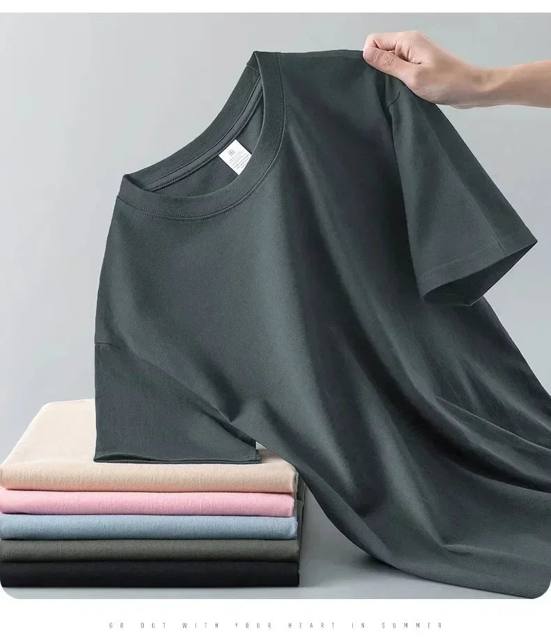 Men’s Heavy Cotton T-Shirt – 230g Premium Quality - Fleur de Luxe