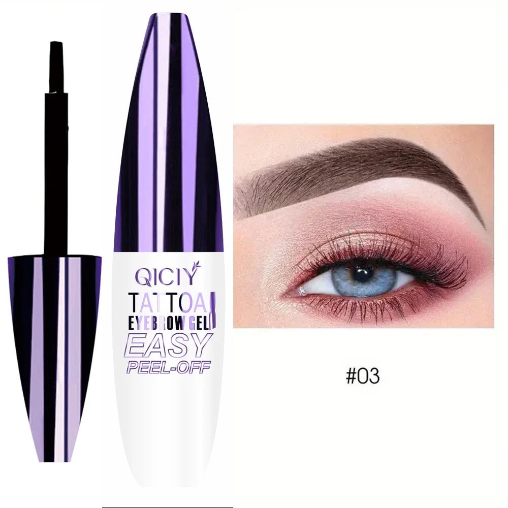 Lasting 3 Days Tattoo Easy Peel Off Eyebrow Gel Cream Types Long - Lasting Smudge - Proof Sweat Resistant Waterproof Cosmetics - Fleur de Luxe