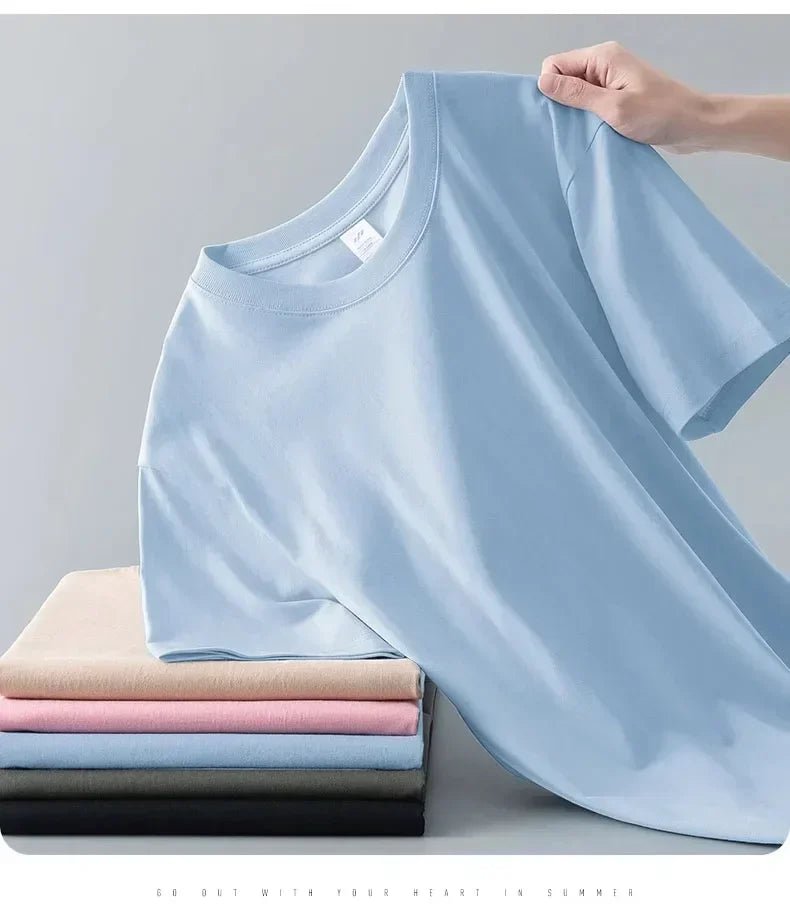 Men’s Heavy Cotton T-Shirt – 230g Premium Quality - Fleur de Luxe