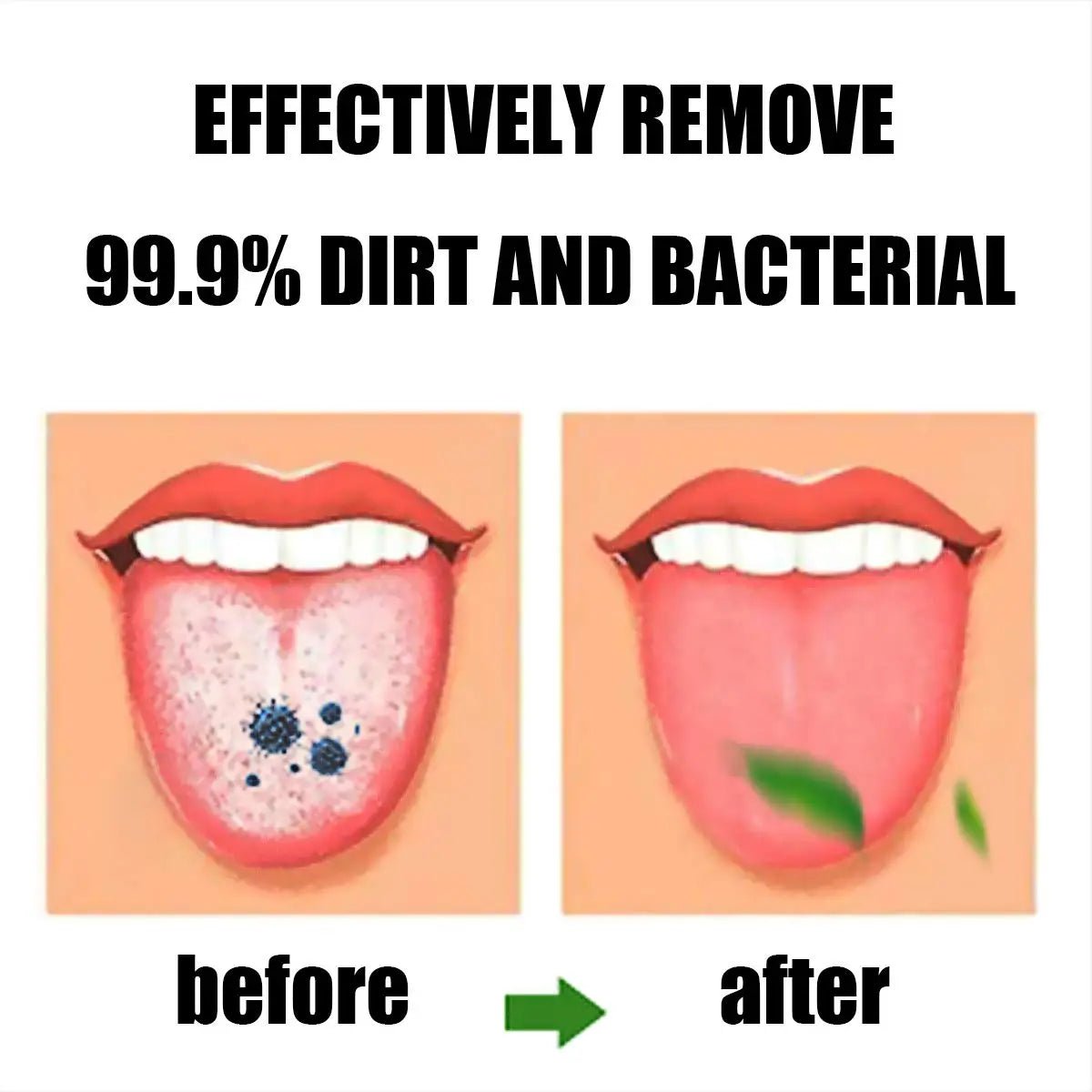 Silicone Tongue Cleaners Set - Fresh Breath Tool for Oral Hygiene - Fleur de Luxe