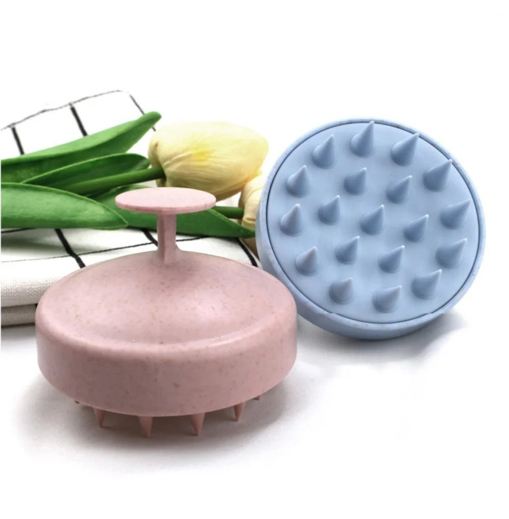 Silicone Scalp Massage Brush - Clean, Massage, & Style Hair with ease! - Fleur de Luxe