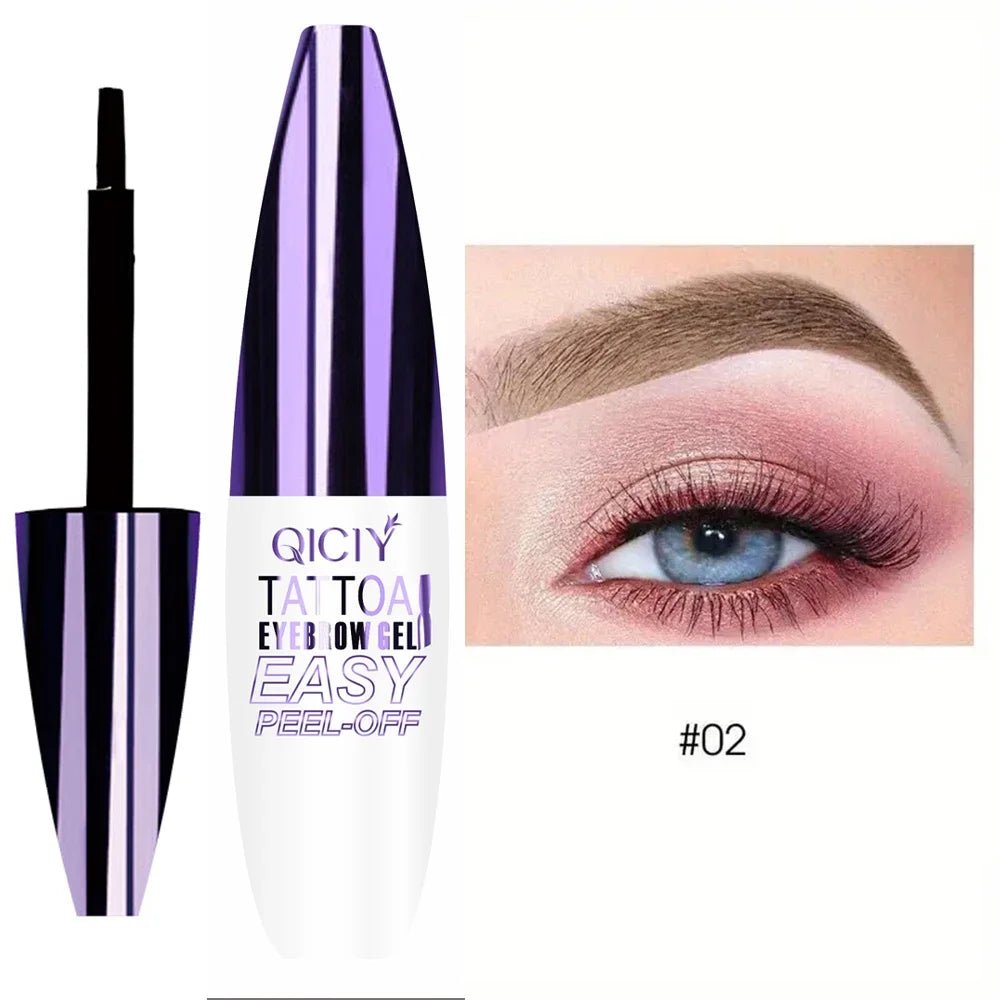 Lasting 3 Days Tattoo Easy Peel Off Eyebrow Gel Cream Types Long - Lasting Smudge - Proof Sweat Resistant Waterproof Cosmetics - Fleur de Luxe