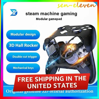 Elite Modular RGB Steam Machine Gaming Controller – Wireless for PC, Switch, Mobile & TV