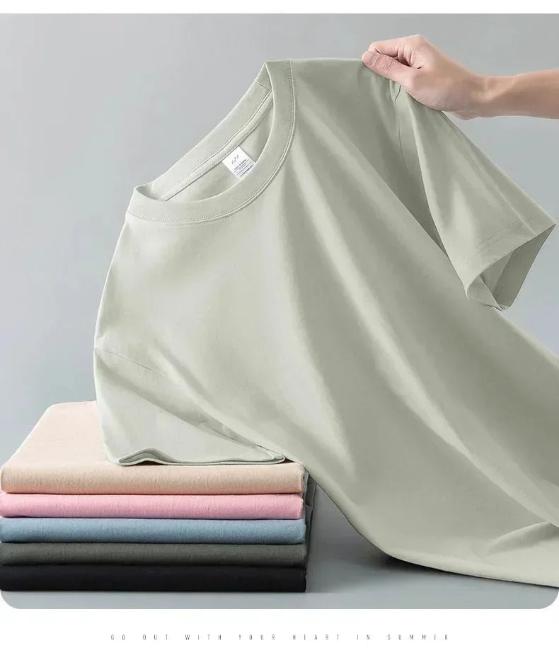 Men’s Heavy Cotton T-Shirt – 230g Premium Quality - Fleur de Luxe