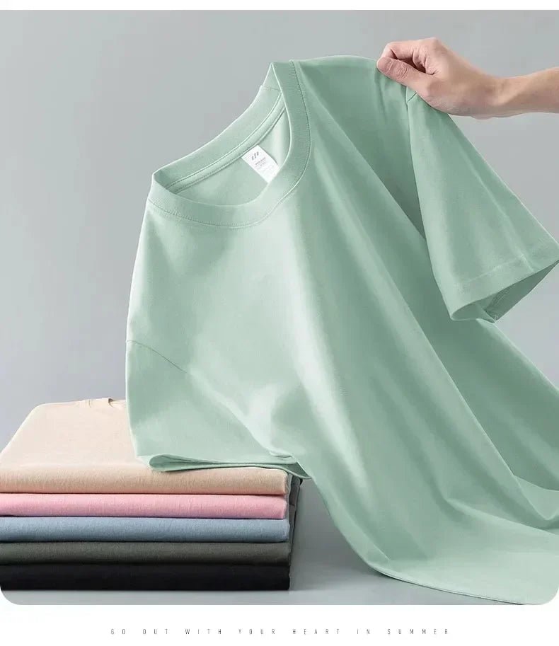 Men’s Heavy Cotton T-Shirt – 230g Premium Quality - Fleur de Luxe