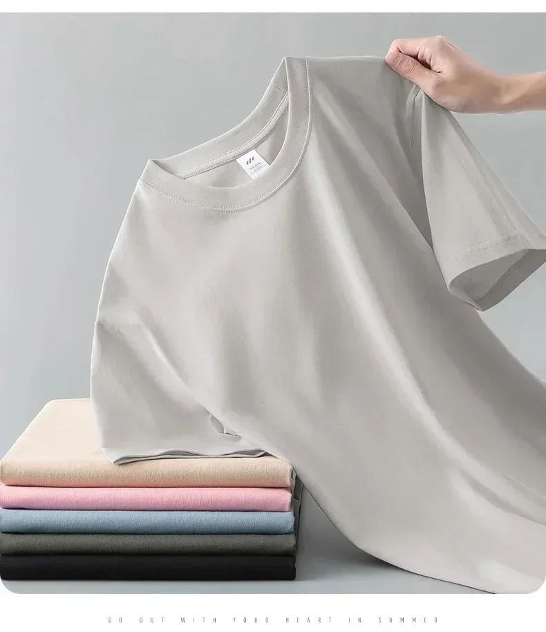 Men’s Heavy Cotton T-Shirt – 230g Premium Quality - Fleur de Luxe