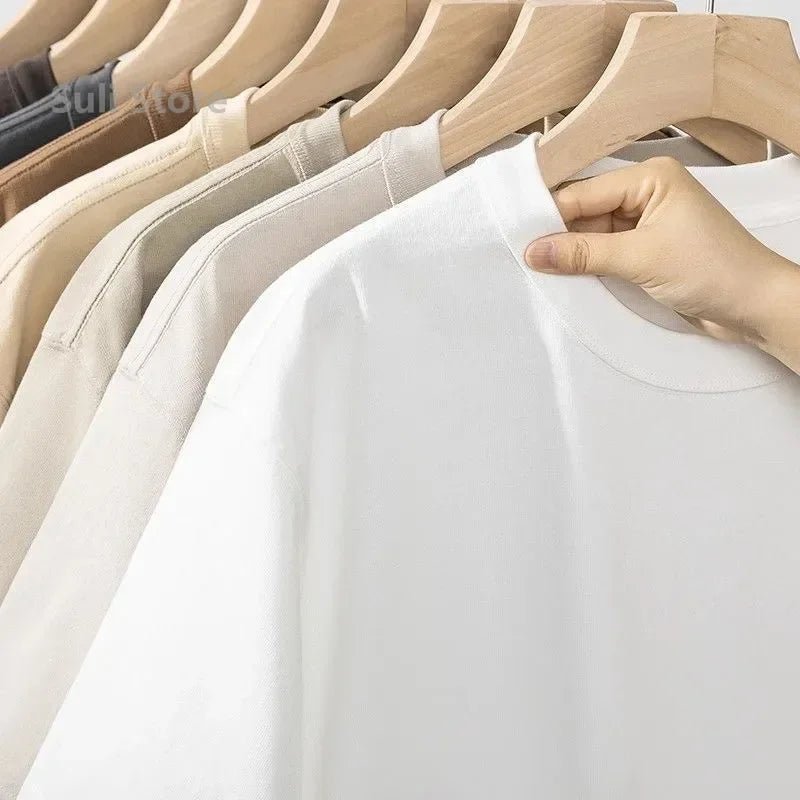 High Quality 100% Cotton Unisex White Tee shirts - Summer Essential for Men - Fleur de Luxe