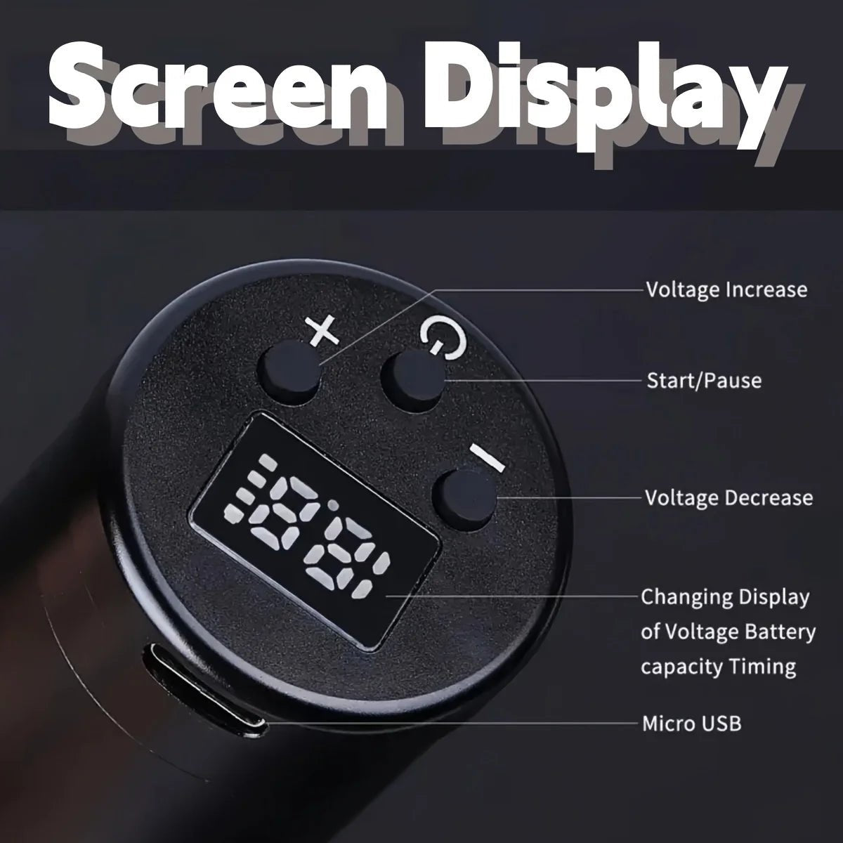 Wireless Tattoo Pen Machine: Long Battery Life, Portable & Powerful - Fleur de Luxe