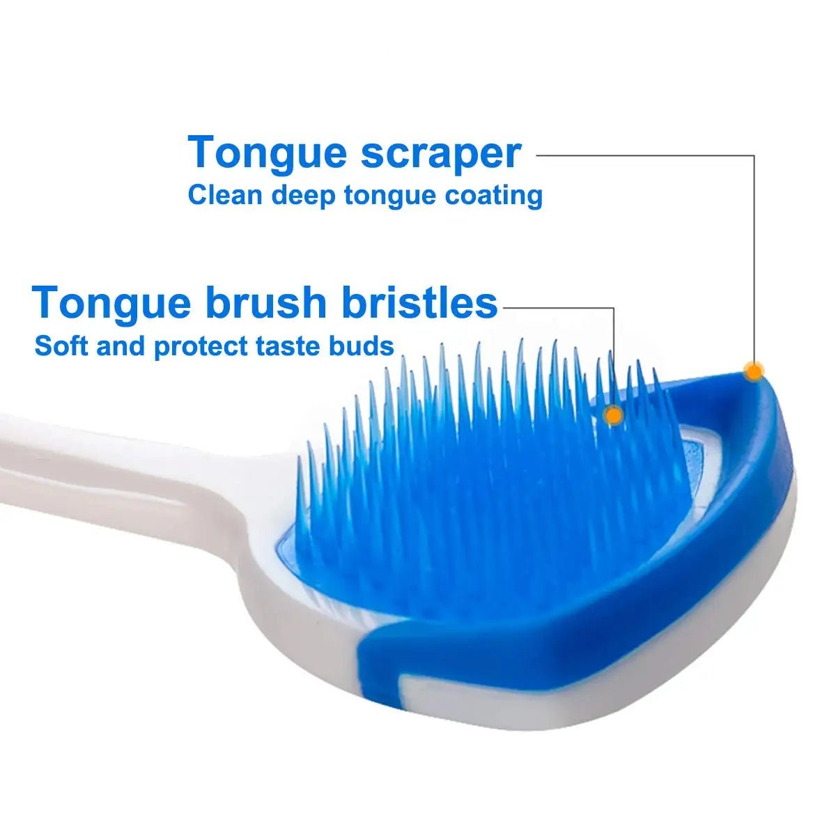 Silicone Tongue Cleaners Set - Fresh Breath Tool for Oral Hygiene - Fleur de Luxe