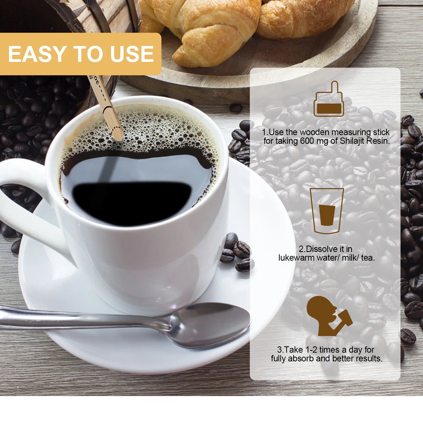 Pure Shilajit Mineral Supplements for Stamina & Energy Boost - Fleur de Luxe