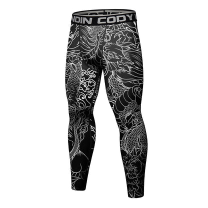 Men Tracksuit MMA No Gi Rashguard Jiu Jitsu T-shirt+Pants Boxing Jerseys Set BJJ Muay Thai Shorts Compression Legging Sportsuit - Fleur de Luxe