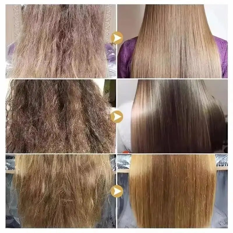 Rice Magical Keratin Hair Mask 5 Seconds Repair Damaged Frizzy Hairs Soft Smooth Shiny Moisturizing Nourish Hair Root Care - Fleur de Luxe