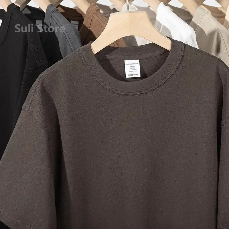 High Quality 100% Cotton Unisex White Tee shirts - Summer Essential for Men - Fleur de Luxe