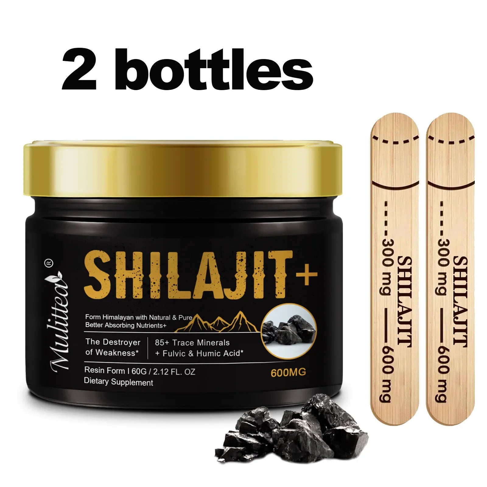 Pure Shilajit Mineral Supplements for Stamina & Energy Boost - Fleur de Luxe