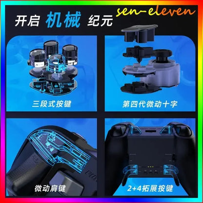 Elite Modular RGB Steam Machine Gaming Controller – Wireless for PC, Switch, Mobile & TV