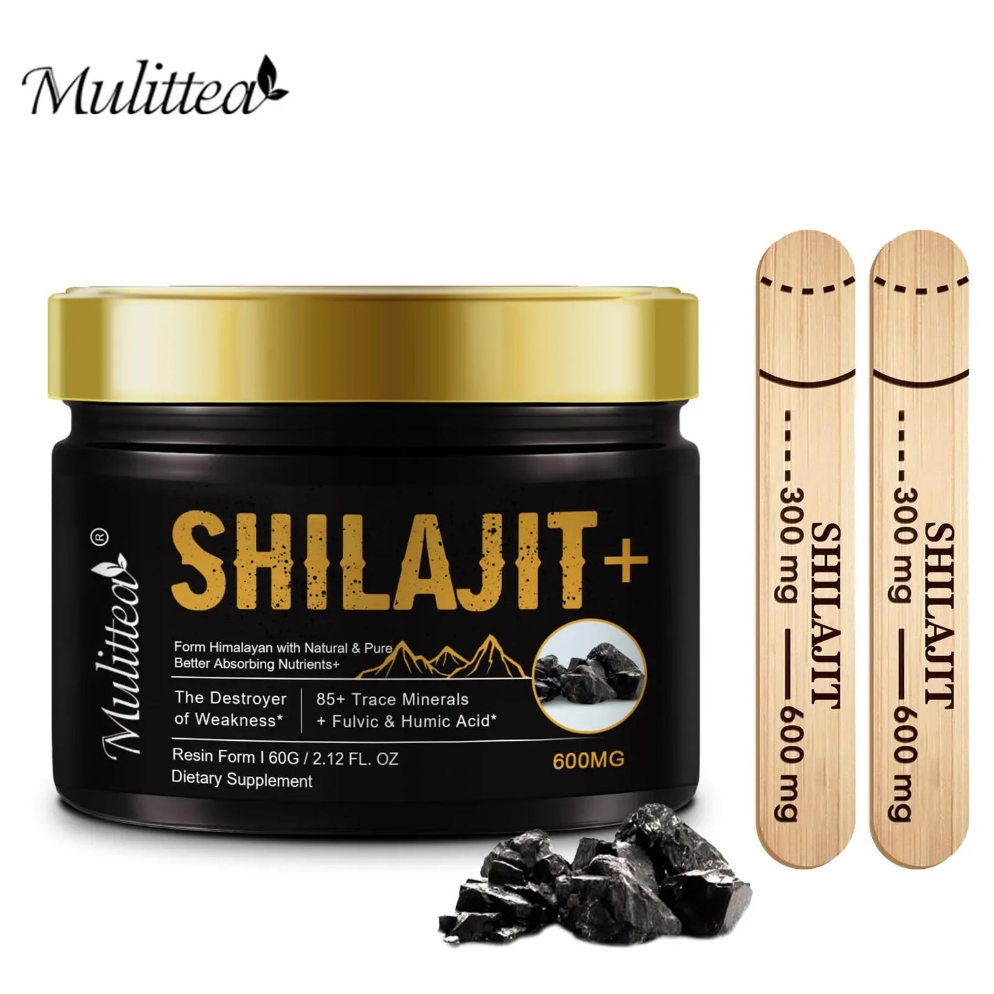 Pure Shilajit Mineral Supplements for Stamina & Energy Boost - Fleur de Luxe