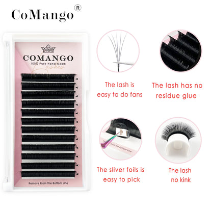 Comango Fast Bloom Easy Fan Lashes - Soft Natural Volume - Fleur de Luxe