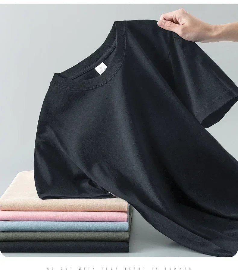 Men’s Heavy Cotton T-Shirt – 230g Premium Quality - Fleur de Luxe